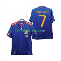 Espanja Pelipaidat DAVID VILLA 7 Retro Vieraspelipaita 2010 Lyhythihainen ,Miehet