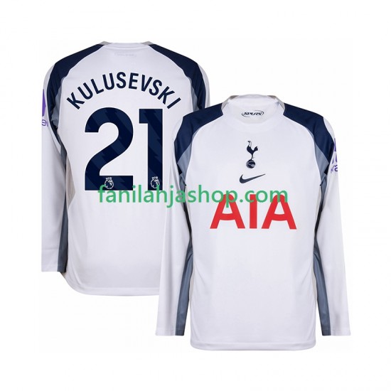 Tottenham Hotspur Pelipaidat Kulusevski 21 Kotipelipaita 2025-2026 Pitkähihainen ,Miehet
