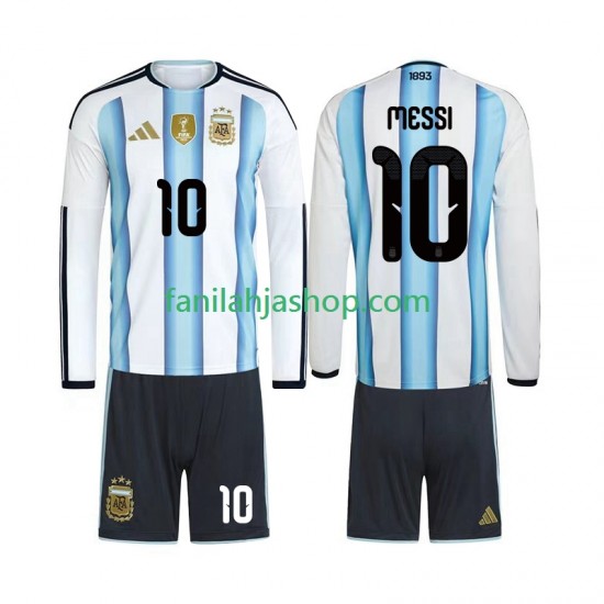Argentiina Pelipaidat Lionel Messi 10 World Cup Kotipelipaita 2026 Pitkähihainen ,Lapset