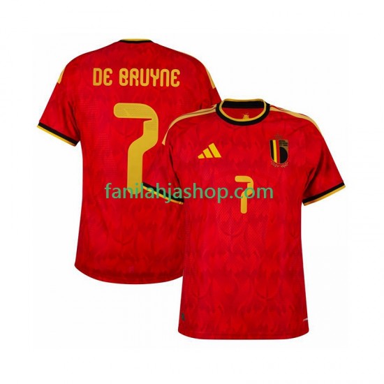 Belgia Pelipaidat de bruyne 7 World Cup Kotipelipaita 2026 Lyhythihainen ,Miehet