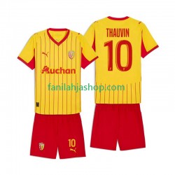 RC Lens Pelipaidat Florian Thauvin 10 Kotipelipaita 2025-2026 Lyhythihainen ,Lapset
