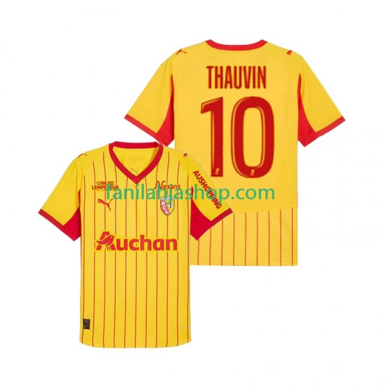 RC Lens Pelipaidat Florian Thauvin 10 Kotipelipaita 2025-2026 Lyhythihainen ,Miehet
