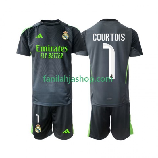 Real Madrid Pelipaidat Thibaut Courtois 1 Maalivahdin Kolmaspelipaita 2025-2026 Lyhythihainen ,Lapset