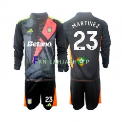 Aston Villa Pelipaidat Emiliano Martinez 23 Maalivahdin Vieraspelipaita 2024-2025 Pitkähihainen ,Lapset