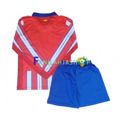 Atlético Madrid Pelipaidat Kotipelipaita 2024-2025 Pitkähihainen ,Lapset