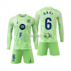 FC Barcelona Pelipaidat Gavi 6 Kolmaspelipaita 2024-2025 Pitkähihainen ,Lapset