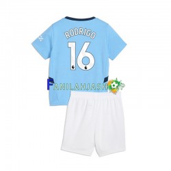 Manchester City Pelipaidat RODRIGO 16 Kotipelipaita 2024-2025 Lyhythihainen ,Lapset