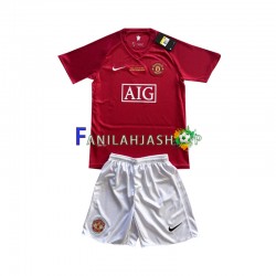 Manchester United Pelipaidat Champion League 2007 Kotipelipaita Lyhythihainen ,Lapset