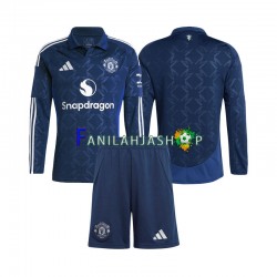 Manchester United Pelipaidat Kotipelipaita 2024-2025 Pitkähihainen ,Lapset