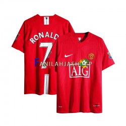 Manchester United Pelipaidat Cristiano Ronaldo 7 Champion League 2007 Retro Kotipelipaita Lyhythihainen ,Miehet