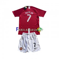 Manchester United Pelipaidat Cristiano Ronaldo 7 Champion League 2007 Retro Kotipelipaita Lyhythihainen ,Lapset