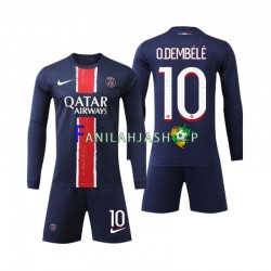 Paris Saint-Germain Pelipaidat O Dembele 10 Kotipelipaita 2024-2025 Pitkähihainen ,Lapset