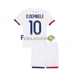 Paris Saint-Germain Pelipaidat Ousmane Dembele 10 Vieraspelipaita 2024-2025 Lyhythihainen ,Lapset