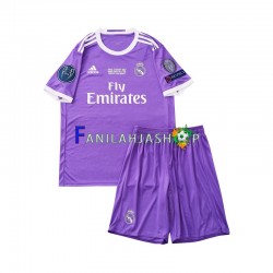 Real Madrid Pelipaidat 2016 Retro Vieraspelipaita Lyhythihainen ,Lapset