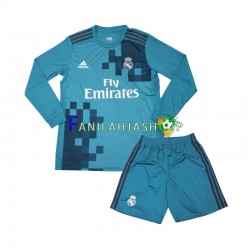 Real Madrid Pelipaidat 2017 Retro Kolmaspelipaita Pitkähihainen ,Lapset