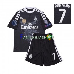 Real Madrid Pelipaidat Cristiano Ronaldo 7 2014 Retro Kolmaspelipaita Lyhythihainen ,Lapset