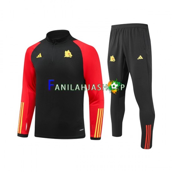 AS Roma Musta Harjoituspaita + Treenihousut 2023-2024