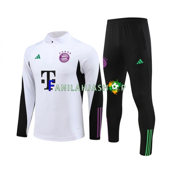 FC Bayern München Valkoinen Harjoituspaita + Treenihousut 2023-2024