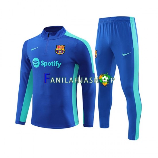 FC Barcelona Sininen Harjoituspaita + Treenihousut 2023-2024 SKU001