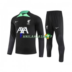 Liverpool Musta Harjoituspaita + Treenihousut 2023-2024