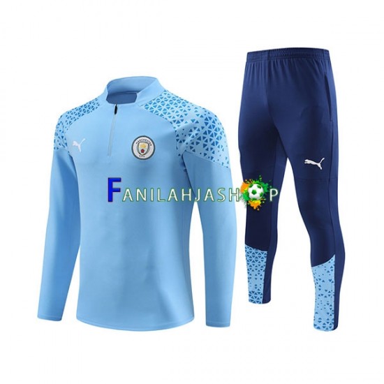 Manchester City Sininen Harjoituspaita + Treenihousut 2023-2024
