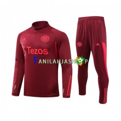 Manchester United Punainen Harjoituspaita + Treenihousut 2023-2024