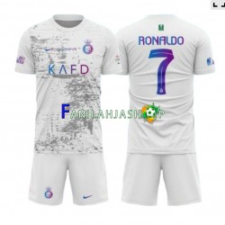 Al-Nassr Pelipaidat Ronaldo 7 Kolmaspelipaita 2023-2024 Lyhythihainen ,Lapset