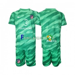 Atlético Madrid Pelipaidat Vihreä Maalivahdin Vieraspelipaita 2023-2024 Lyhythihainen ,Lapset