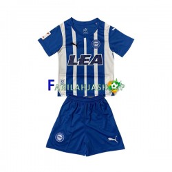 Pelipaidat Deportivo Alaves Kotipelipaita 2023-2024 Lyhythihainen ,Lapset