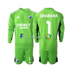 FC Copenhagen Pelipaidat GRABARA 1 Maalivahdin Neljäspelipaita 2023-2024 Pitkähihainen ,Lapset