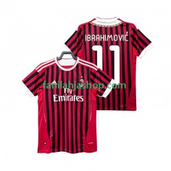 AC Milan Pelipaidat Zlatan IBRAHIMOVIC 11 2012 Retro Kotipelipaita 2011 Lyhythihainen ,Miehet