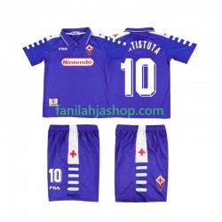 ACF Fiorentina Pelipaidat RUICOSTA 10 Retro Kotipelipaita 1998 1999 Lyhythihainen ,Lapset