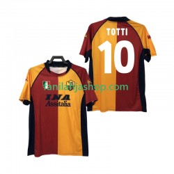 AS Roma Pelipaidat Totti 10 2000-2001 Retro Kotipelipaita Lyhythihainen ,Miehet