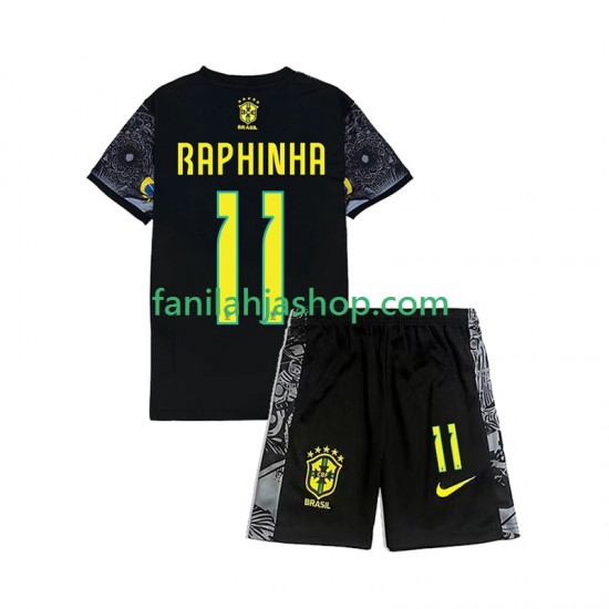 Brasilia RAPHINHA 11 Cheist the Redeemer Football Shirts Kotipelipaita 2024 Lyhythihainen ,Lapset
