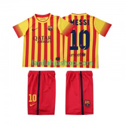 FC Barcelona Pelipaidat Lionel Messi 10 2013 2014 Retro Vieraspelipaita Lyhythihainen ,Lapset
