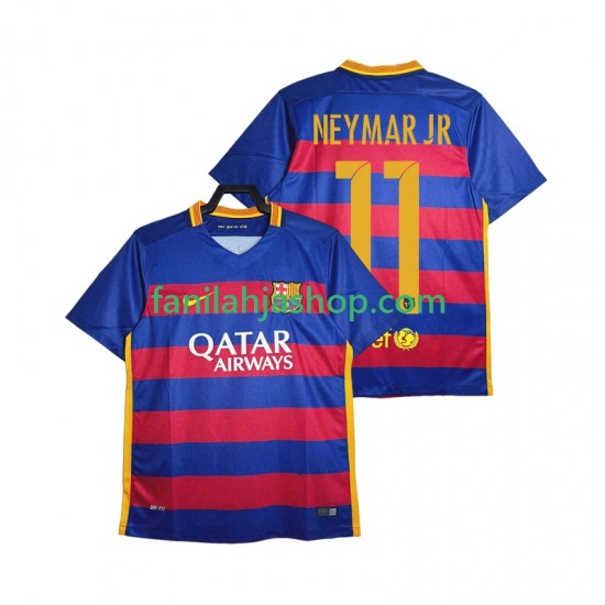 FC Barcelona Pelipaidat Neymar JR 11 2015-2016 Retro Kotipelipaita Lyhythihainen ,Miehet