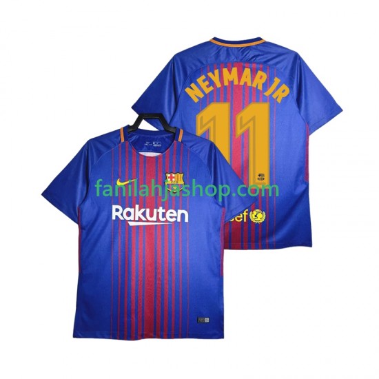 FC Barcelona Pelipaidat Neymar JR 11 2017-2018 Retro Kotipelipaita Lyhythihainen ,Miehet