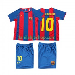 FC Barcelona Pelipaidat RONALDINHO 10 Retro Kotipelipaita 2004 Lyhythihainen ,Lapset