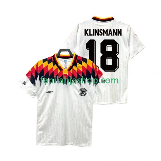 Saksa Pelipaidat KLINSMANN 18 Retro Kotipelipaita 1994 Lyhythihainen ,Miehet