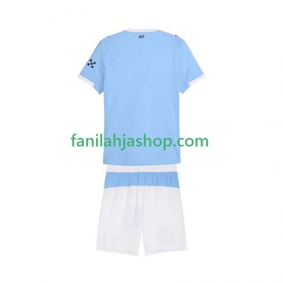 Manchester City Pelipaidat Kotipelipaita 2025-2026 Lyhythihainen ,Lapset