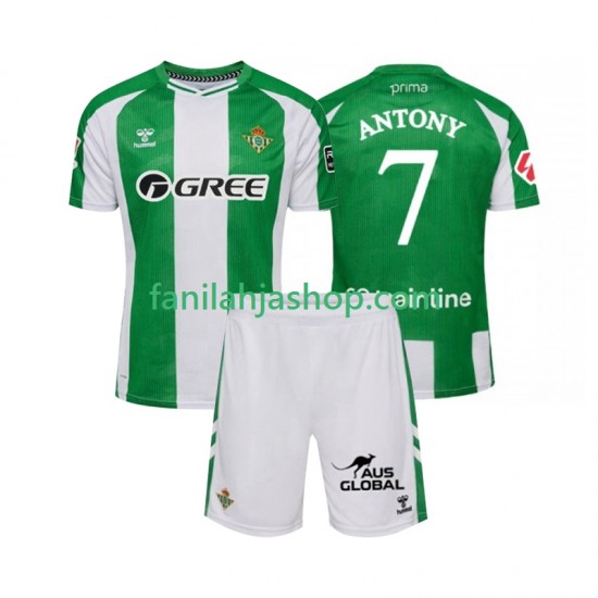 Real Betis Pelipaidat Antony 7 Kotipelipaita 2025-2026 Lyhythihainen ,Lapset