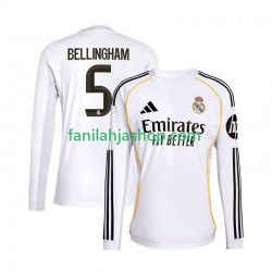 Real Madrid Pelipaidat Jude Bellingham 5 Kotipelipaita 2025-2026 Pitkähihainen ,Miehet