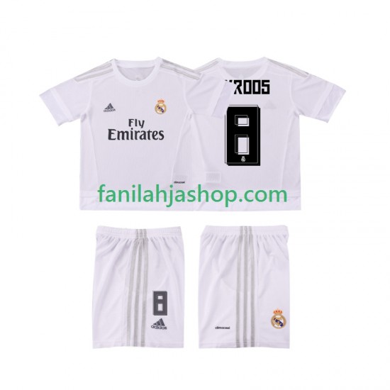 Real Madrid Pelipaidat KROOS 8 2015 2016 Retro Kotipelipaita Lyhythihainen ,Lapset
