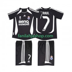 Real Madrid Pelipaidat RAUL 7 2007 Retro Vieraspelipaita 2006 Lyhythihainen ,Lapset