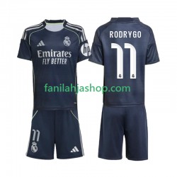 Real Madrid Pelipaidat Rodrygo 11 Vieraspelipaita 2025-2026 Lyhythihainen ,Lapset