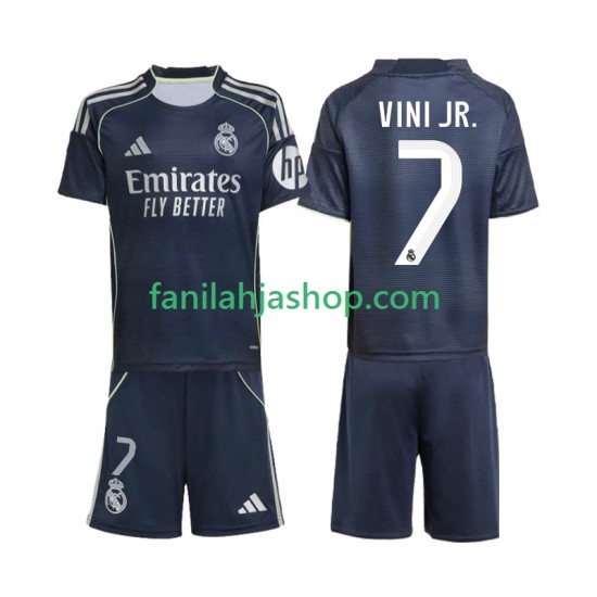 Real Madrid Pelipaidat Vinicius Junior 7 Vieraspelipaita 2025-2026 Lyhythihainen ,Lapset