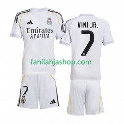 Real Madrid Pelipaidat Vinicius Junior 7 Kotipelipaita 2025-2026 Lyhythihainen ,Lapset