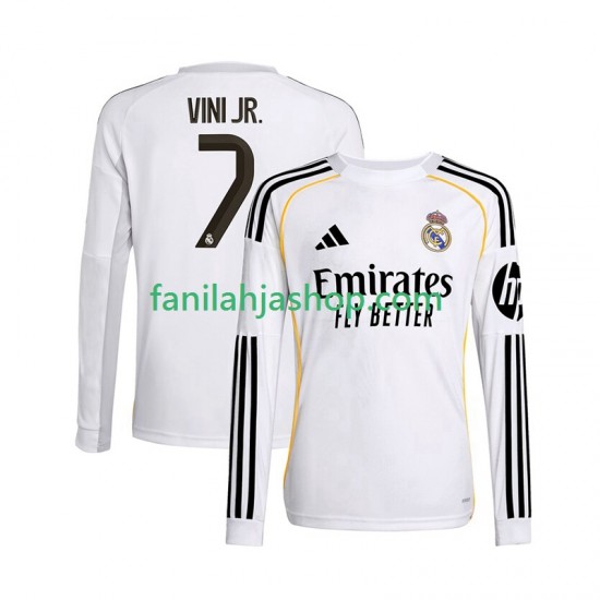 Real Madrid Pelipaidat Vinicius Junior 7 Kotipelipaita 2025-2026 Pitkähihainen ,Miehet