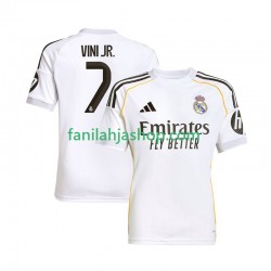Real Madrid Pelipaidat Vinicius Junior 7 Kotipelipaita 2025-2026 Lyhythihainen ,Miehet