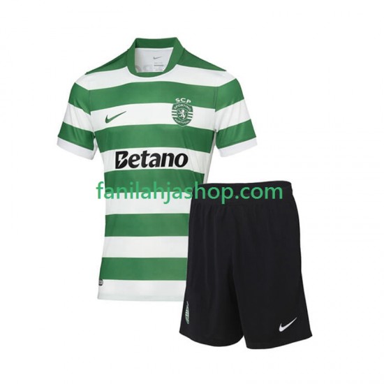 Sporting CP Pelipaidat Kotipelipaita 2025-2026 Lyhythihainen ,Lapset